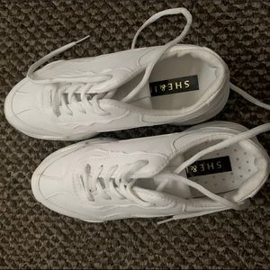 White sneakers
